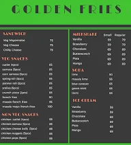 Golden Fries menu 2