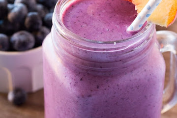 Blueberry Peach Smothie