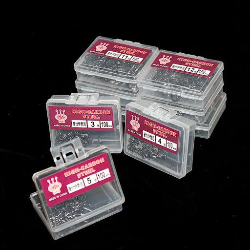 Title 3, 100 boxed fish hooks for successful fishing. Hi...
