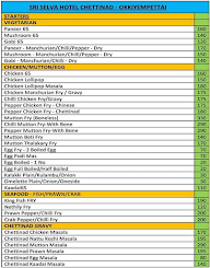 Srimathi Chettinadu Hotel menu 1