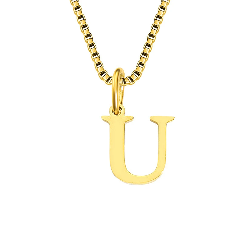 Collier femme 26 lettres anglaises acier titane Bijou personnalisé Cadeau idéal Élégance et style unique Pour toutes occasions