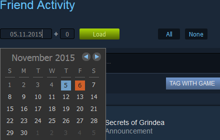 Steam Activity Filter chrome extension