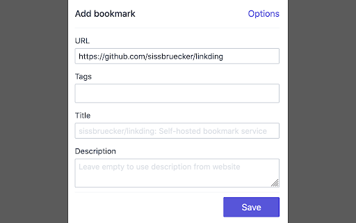 linkding extension chrome extension