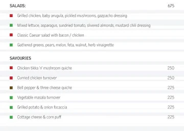 Longitude - Le Meridien menu 