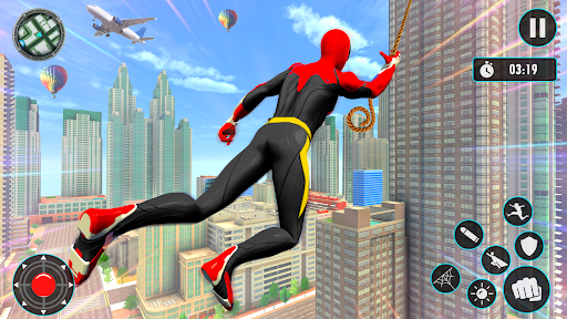 Screenshot Flying Rope Hero: Spider Games