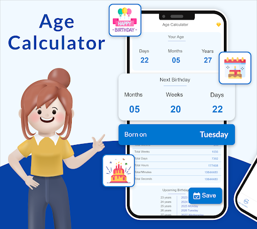 Screenshot Age Calculator - Date Counter