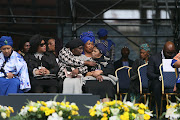 Family, friends, politicians and dignitaries joined thousands of mourners who came to honour the late Winnie Madikizela-Mandela at the official memorial service at Orlando Stadium in Soweto on April 11 2018.