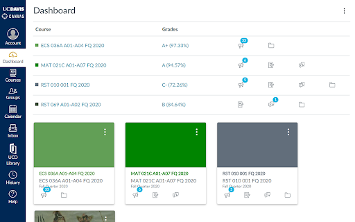 Canvas Grades Extension