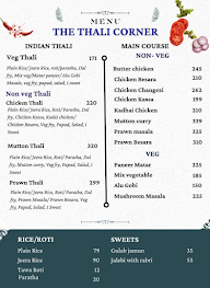 The Thali Corner menu 1