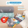 Vỏ Gối Ôm Kéo Khóa Cotton 100% Dreamhomebedding Áo Gối Ôm Dài Đẹp Vừa Ruột Gối Ôm 35X100Cm Phù Hợp Cả Cho Bé Từ 7 Tuổi