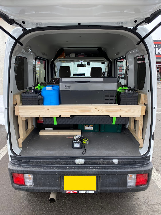 エブリイバンの車中泊・ちょいアゲ・DA17V・旭川・エブリィに関するカスタム事例の投稿画像1枚目