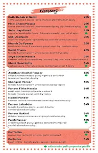 Indus Flavour Express menu 1