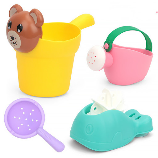 Title 3, Childrens 4 Piece Bath & Water Set with Baby S...