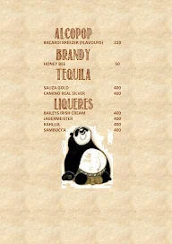 Tipsy Panda menu 1