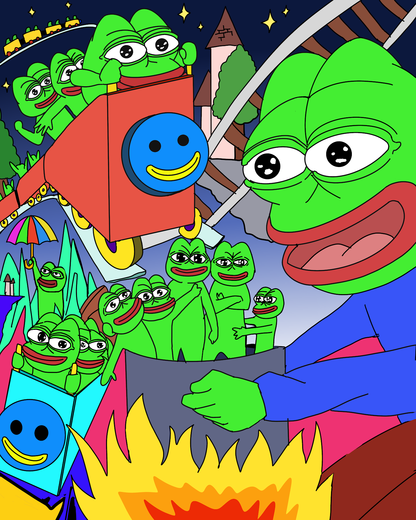 pepe boiling roller coaster - What pepe | OpenSea