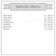 Gupta Bikaner Misthan Bhandar menu 1