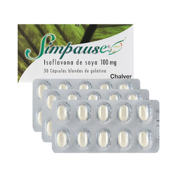 Simpause Isoflavona de Soya 100 mg Chalver Caja x 30 Cápsulas  