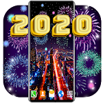 Cover Image of Herunterladen 🎆 Fireworks Live Wallpaper ❤️ 2020 New Years Eve 6.2.0 APK