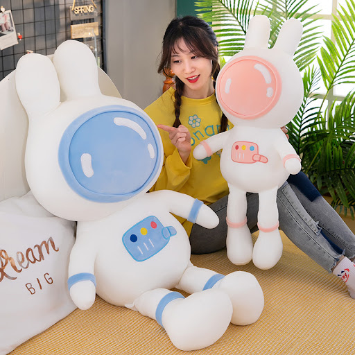 Title 3, Space Bunny Plush Toy Couple Funny Bunny Ragdol...