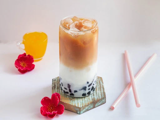 Peachy Boba Tea