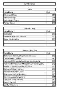 Parivattam menu 1