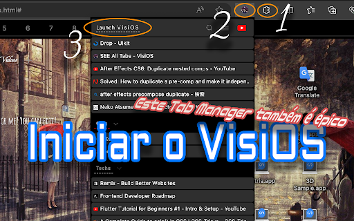 VisiOS - Tab / Bookmark Manager OS