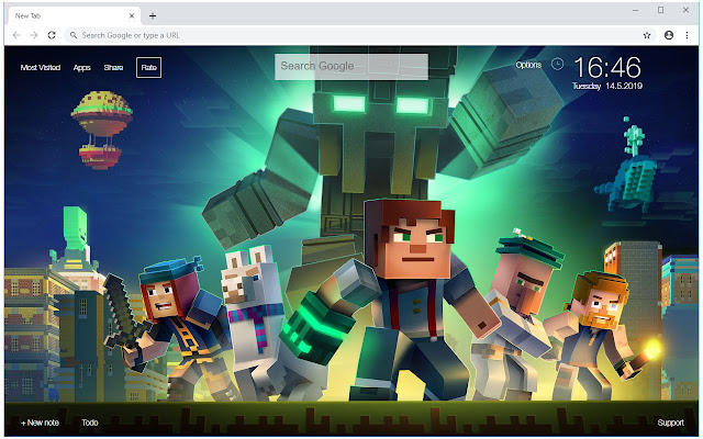 Roblox Vs Minecraft Wallpapers Custom New Tab - roblox and minecraft and