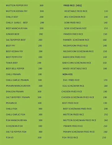 Moidheen Bhai Biriyani menu 