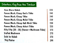 Chawla's 2 menu 3