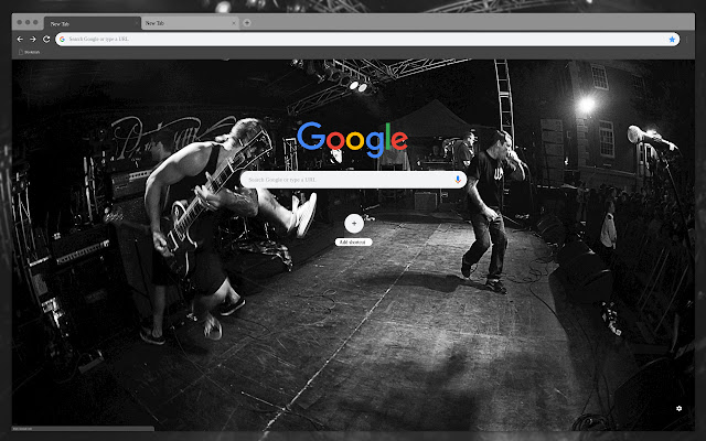 Musicians on stage chrome extension