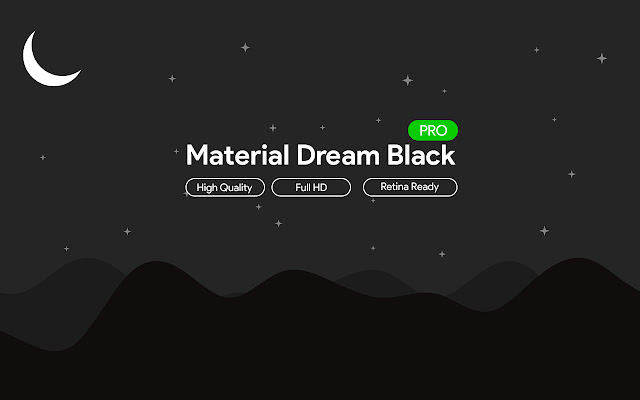 Material Dream Black (PRO) chrome extension