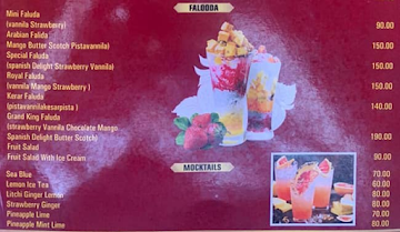 Grand Restaurant menu 