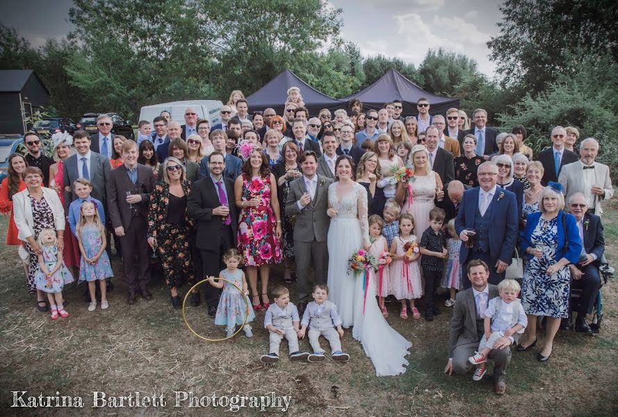 Wedding photographer Katrina Bartlett (katrinabartlett). Photo of 1 July 2019