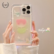 Ốp Iphone Hoa Nhuộm Vầng Hào Quang Tpu Silicone Case Điện Thoại Iphone 11 Pro Max X Xr Xs 7 8 14 Plus Se 2020 12 Pro Max 13 Mini