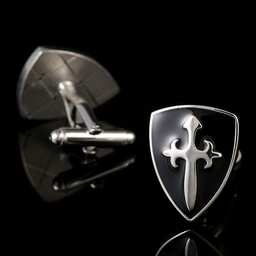 Title 5, Classic Cross French Mens Shirt Cufflinks, tim...