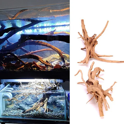 Aquarium Driftwood Natural Fish Tank Plant Decor Tree Aquarium Fish Bowl Stump Aquarium Home Fishtank Landscaping Decor 