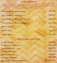 Kettuvallam menu 5