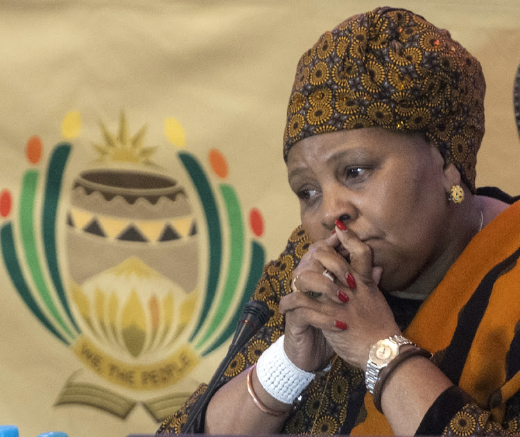 Speaker Nosiviwe Noluthando Mapisa-Nqakula during the National Assembly.