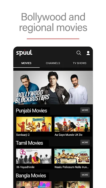 बेस्ट हिंदी bollywood movie SPUUL - LIVE TV & Movies