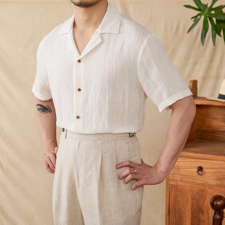 Muška Casual Elegantna Lagana Vintage Košulja, savršena za opušten i sofisticiran izgled. Udobna i moderna za svaku priliku