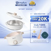 [Mã Elha6 Giảm 7% Đơn 300K] Simplus Nồi Hấp Điện Ẩu Điện Đa Năng Dung Tích 1.5L Dzgh003