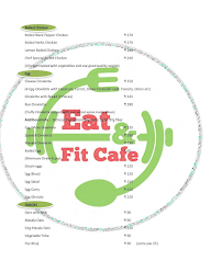 Eat And Fit Cafe menu 1
