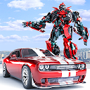 Herunterladen Muscle Car Robot Transforming: Robot Car  Installieren Sie Neueste APK Downloader