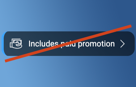 YouTube paid promotion hider small promo image