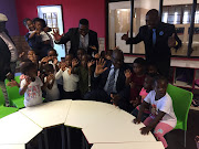 Gauteng premier David Makhura and education MEC Panyaza Lesufi unveiled new 