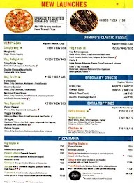 Domino's Pizza menu 1