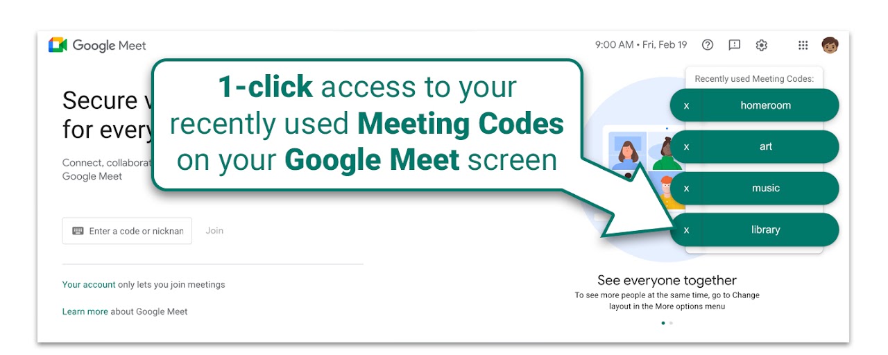 Recent Meeting Codes Preview image 2