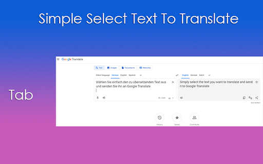 Simple Select Text To Translate