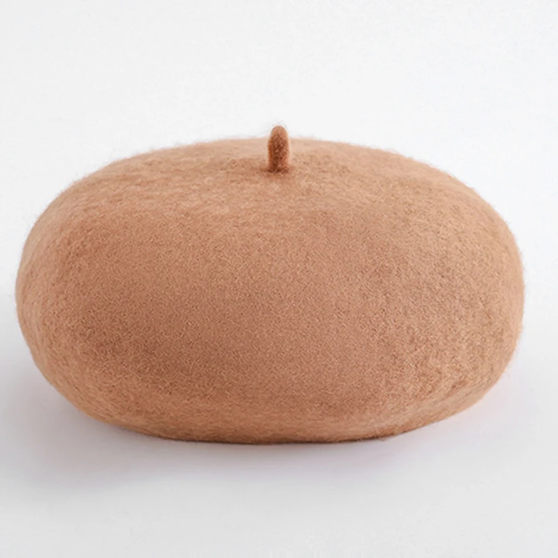 Title 1, Wool All-match Casual Woolen Beret Pumpkin Hat