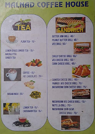 Malnad Coffee House menu 1